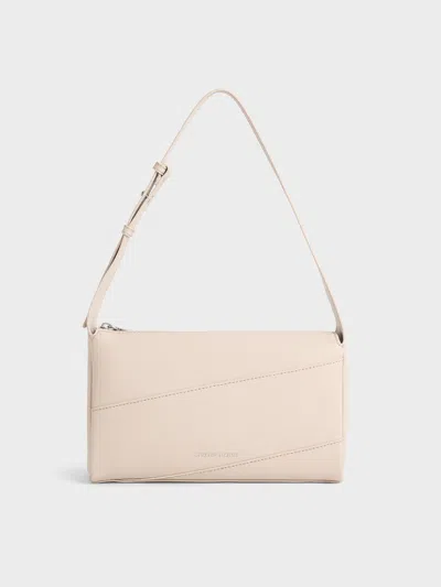 Charles & Keith - Trin Slouchy Shoulder Bag In Neutral