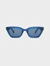 Charles & Keith - Vesta Angular Cat-eye Sunglasses In Blue