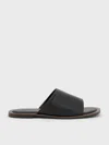 Charles & Keith - Wide-strap Slide Sandals In Black