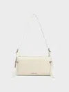 Charles & Keith - Xylia Shoulder Bag In Cream