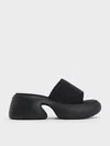 CHARLES & KEITH CHARLES & KEITH - BAXIE SILK PLATFORM MULES