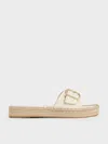 CHARLES & KEITH CHARLES & KEITH - BUCKLED ESPADRILLE SANDALS