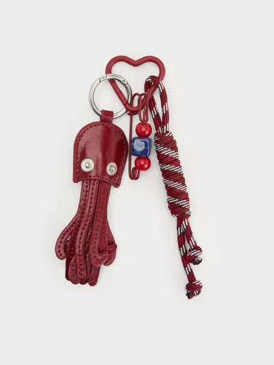 Charles & Keith - Delfina Octopus Charm In Red