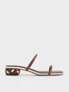 CHARLES & KEITH CHARLES & KEITH - DOUBLE-STRAP BRAIDED-HEEL MULES