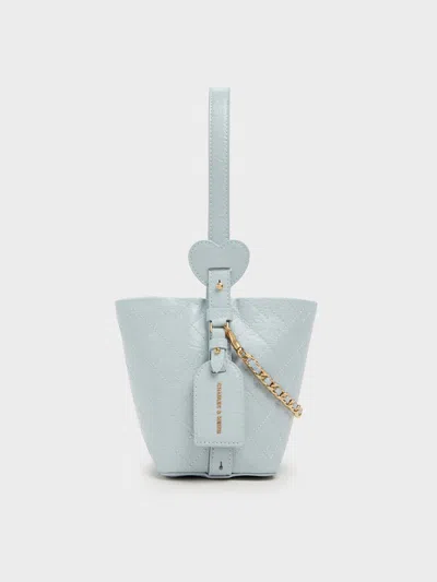 Charles & Keith - Duo Quilted Chain Bucket Bag