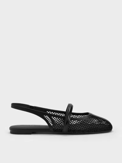 Charles & Keith - Ellory Mesh Slingback Mary Jane Flats In Multi