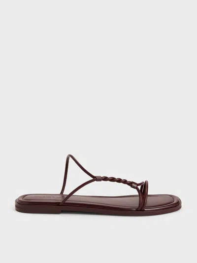 Charles & Keith - Fianna Twist-strap Slide Sandals In Multi