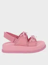 CHARLES & KEITH CHARLES & KEITH - GIRLS' GLITTERED DOUBLE BOW SANDALS