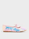 CHARLES & KEITH CHARLES & KEITH - GIRLS' SEQUIN TWO-TONE BOW BALLET FLATS