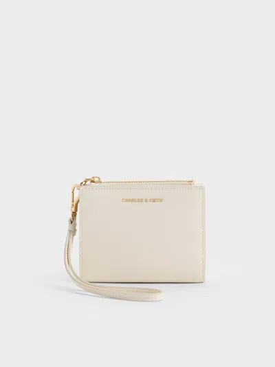 Charles & Keith - Hanya Wristlet In Neutral