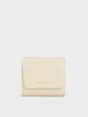 Charles & Keith Irie Small Wallet In Beige