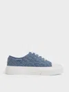 CHARLES & KEITH CHARLES & KEITH - JOSHI DENIM QUILTED SNEAKERS