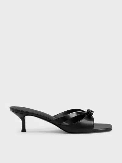 Charles & Keith - Kaleen Kitten-heel Mules In Multi