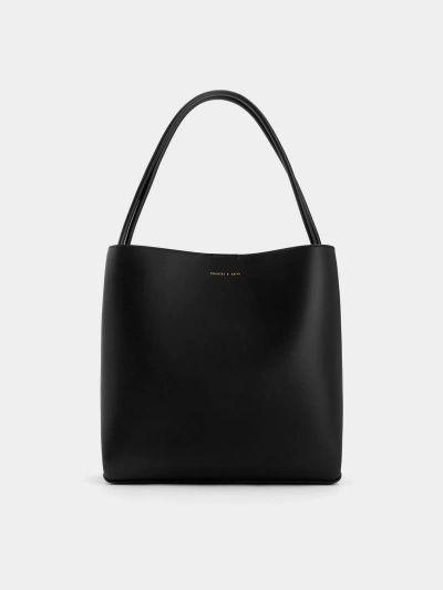 Charles & Keith Leia Tote Bag In Black