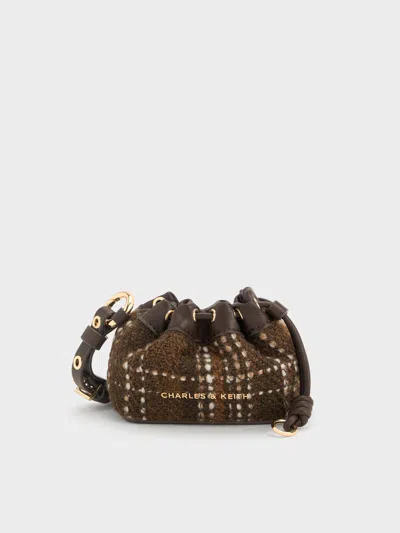 Charles & Keith - Lillith Checkered Micro Pouch In Multi