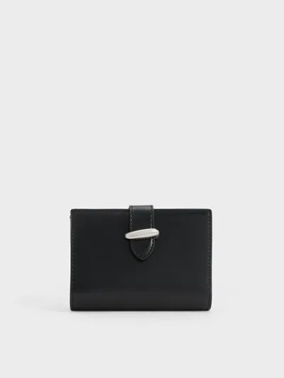 Charles & Keith Lumen Belted Wallet In Black