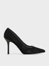 CHARLES & KEITH CHARLES & KEITH - MESH WOVEN POINTED-TOE PUMPS