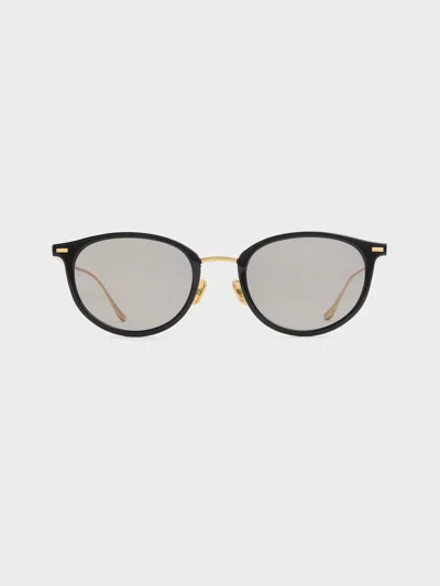 Charles & Keith - Minnow Metal-rim Round Sunglasses In Black