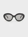 CHARLES & KEITH RECYCLED ACETATE CATEYE SUNGLASSES