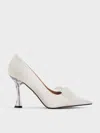 CHARLES & KEITH CHARLES & KEITH - RECYCLED POLYESTER BEADED BOW PUMPS