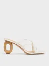 CHARLES & KEITH CHARLES & KEITH - SCULPTURAL-HEEL STRAPPY MULES