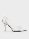 CHARLES & KEITH CHARLES & KEITH - SEE-THROUGH BEADED BOW PUMPS