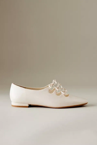 Charles & Keith Dorri Triple-bow Ballet Flats In Pink
