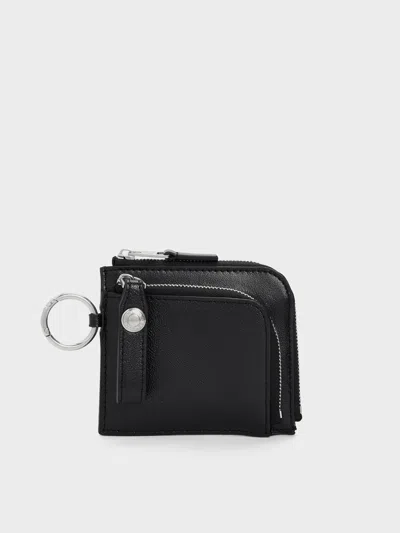 Charles & Keith - Vega Zip-around Pouch In Red