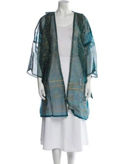 Pre-owned Charles And Patricia Lester Vintage 1980's Jacket In Blue