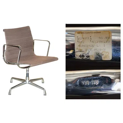Pre-owned Charles And Ray Eames 1 Of 3 Brown 1989 Vitra Eames Herman Miller Ea 108 Model Office Swivel Chairs