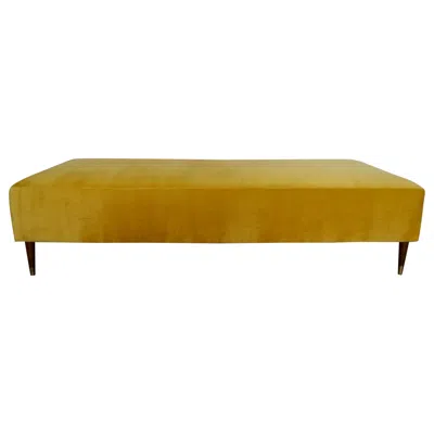 Pre-owned Charles And Ray Eames 1950's Mid-century Modern Gold Velvet Daybed - Two Available In Brown