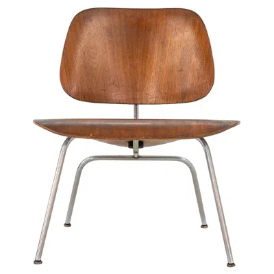 Pre-owned Charles And Ray Eames 1952 Herman Miller Eames Lcm Lounge Chair In Walnut And Steel In Brown
