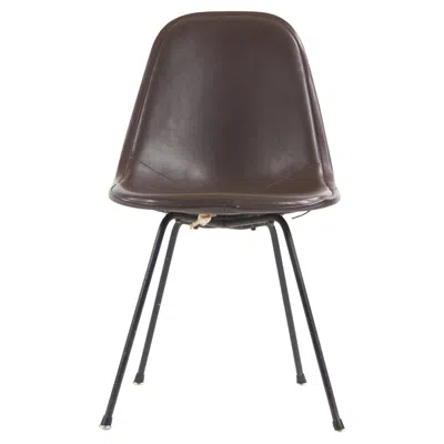 Pre-owned Charles And Ray Eames 1954 Herman Miller Eames Wire Shell Chair X Base Dkx-1 Redwood Avenue Label In Black