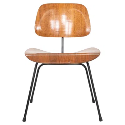 Pre-owned Charles And Ray Eames 1954 Ray And Charles Eames For Herman Miller Dcm Dining Chair In Walnut In Brown