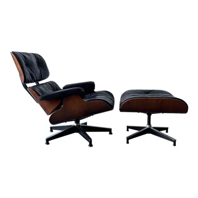 Pre-owned Charles And Ray Eames 1960s Eames Lounge And Ottoman In Rosewood, Herman Miller In Brown
