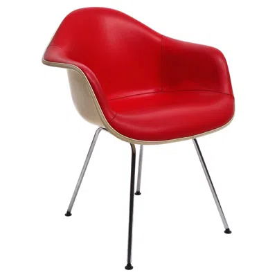 Pre-owned Charles And Ray Eames 1960s Red Leather 'dax' Armchair By Charles & Ray Eames