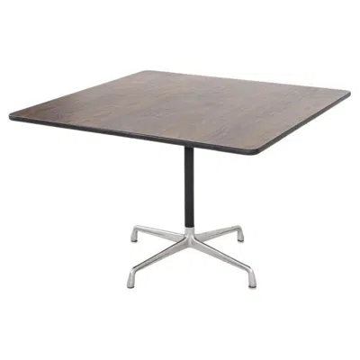 Pre-owned Charles And Ray Eames 1971 Herman Miller Eames Universal 42 In Square Dining Table With Laminate Top In Gray