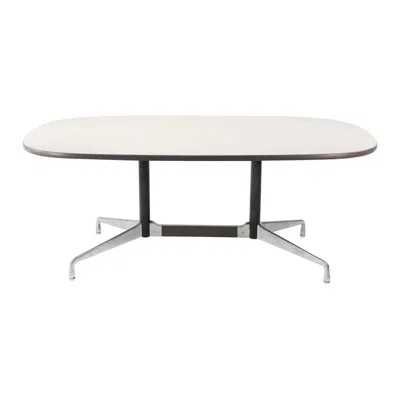 Pre-owned Charles And Ray Eames 1980s Herman Miller Et151 Eames Segmented Aluminum Group Dining Table In Gray