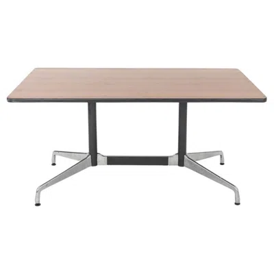 Pre-owned Charles And Ray Eames 1990s Herman Miller Eames Segmented Dining Table / Conference Table In Dark Oak In Brown