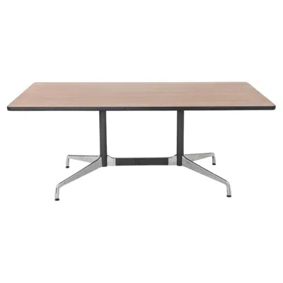 Pre-owned Charles And Ray Eames 1990s Herman Miller Eames Segmented Dining Table / Conference Table In Dark Oak In Brown
