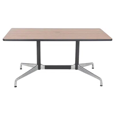 Pre-owned Charles And Ray Eames 1997 Herman Miller Eames Segmented Dining / Conference Table 30x60 In Dark Oak In Brown