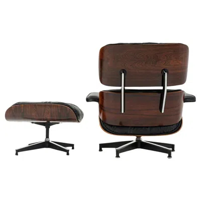 Pre-owned Charles And Ray Eames 1st Gen 1956-1959 Eames Lounge Chair And Boot Glide Ottoman In Brown