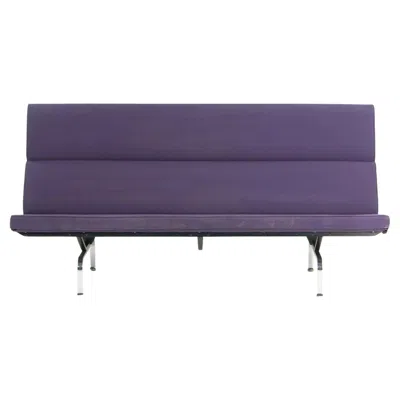 Pre-owned Charles And Ray Eames 2006 Herman Miller Ray And Charles Eames Sofa Compact Purple Fabric Upholstery