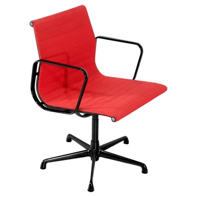 Pre-owned Charles And Ray Eames Armchair For " Ea 117 " Charles Ray Eames For Icf Usa 1969. In Red