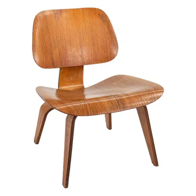 Pre-owned Charles And Ray Eames C. 1948 Herman Miller And Evans Eames Lcw Lounge Chair In Calico Ash In Brown
