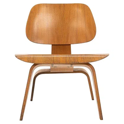 Pre-owned Charles And Ray Eames C. 1953 Herman Miller Eames Lcw Lounge Chair In Calico Ash In Brown