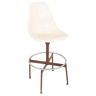 Pre-owned Charles And Ray Eames C. 1962 Herman Miller Eames Drafting Shell Chair 622ns In White