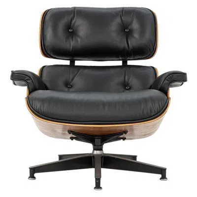 Pre-owned Charles And Ray Eames C. 1990 Herman Miller Eames Lounge Chair & Ottoman In Rosewood W/ Cushion In Brown
