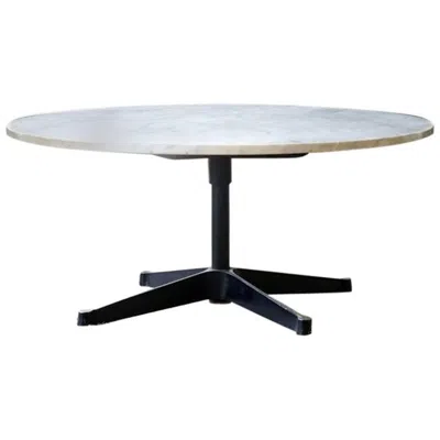 Pre-owned Charles And Ray Eames Charles Ray Eames Marble Coffee Side Table Aluminium Group Couch Table In Gray