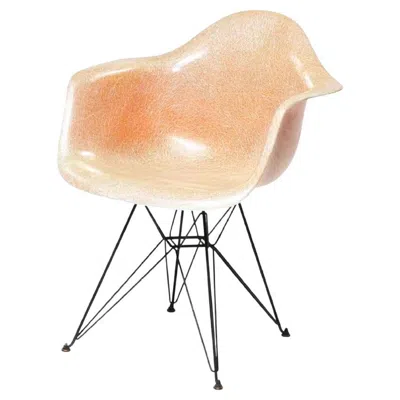 Pre-owned Charles And Ray Eames Charles & Ray Eames Dar Eiffel Rope Edge Chair, 1st Generation, 1950 In Sand